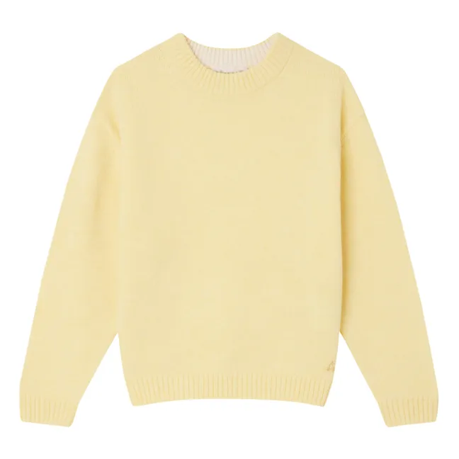 Anumati Wool Sweater | Pale yellow