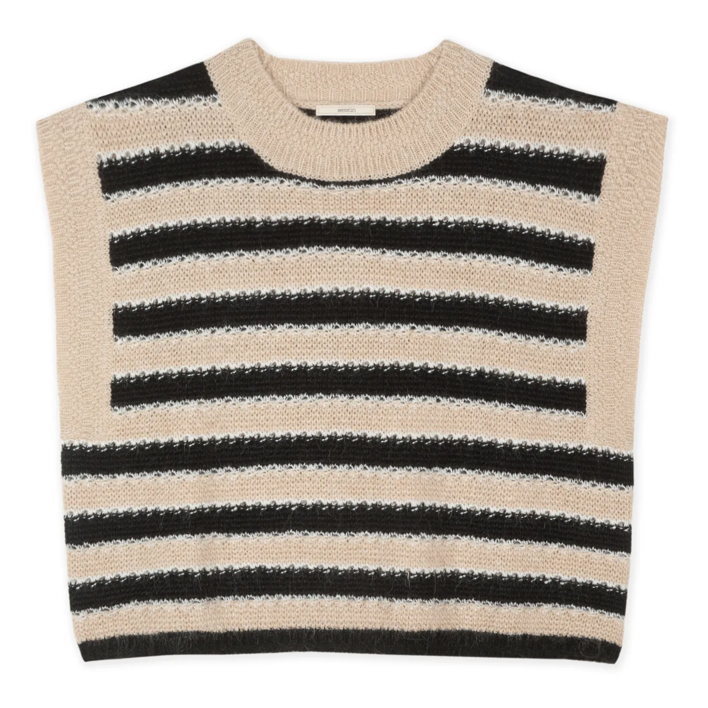 Sessùn Sand Skye Striped Sleeveless Pullover