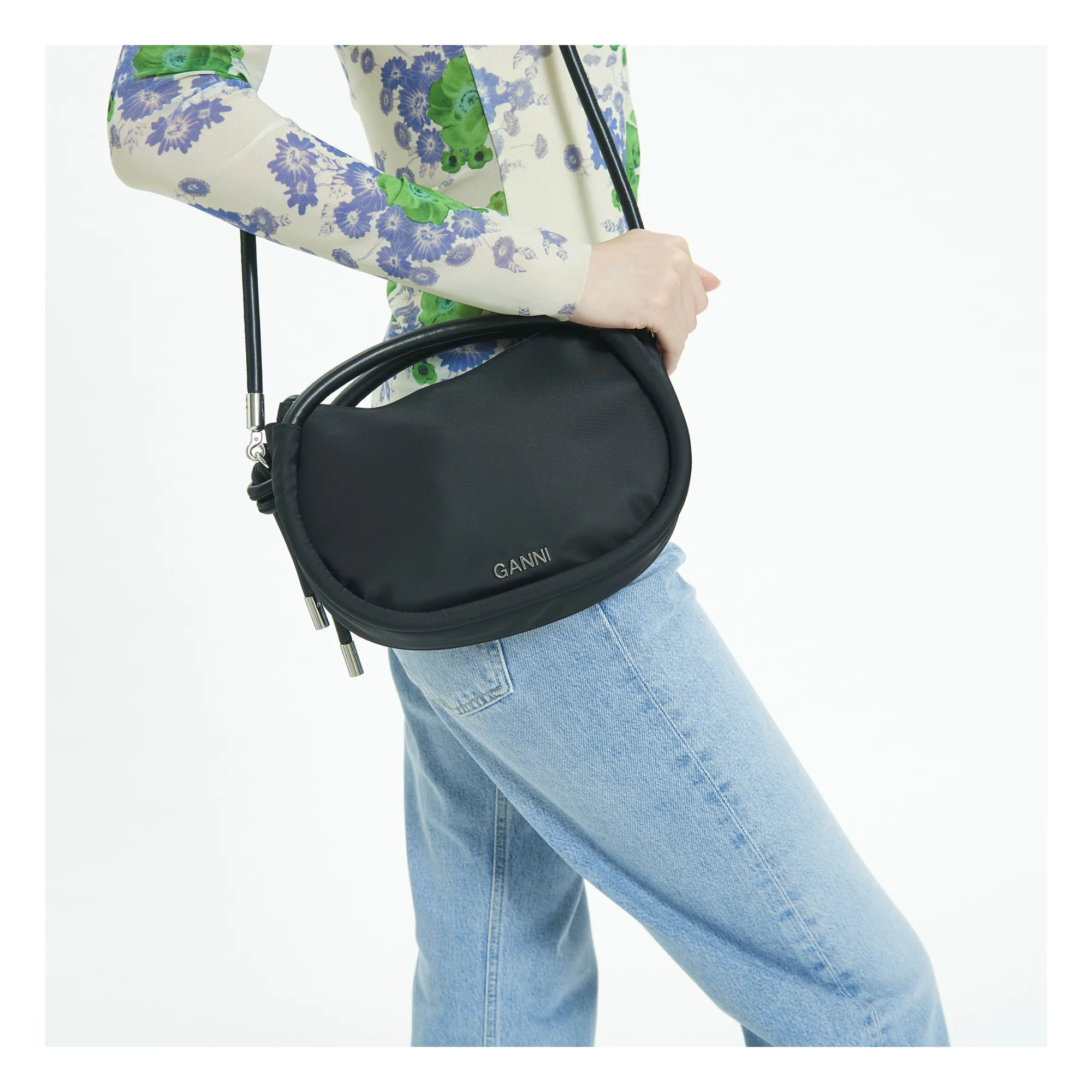 Ganni - Mini Knot Bag - Black | Smallable