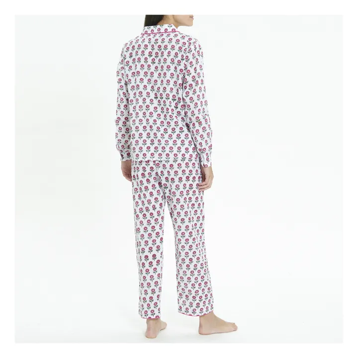 Bedruckter Pyjama Anemone | Rosa- Produktbild Nr. 2