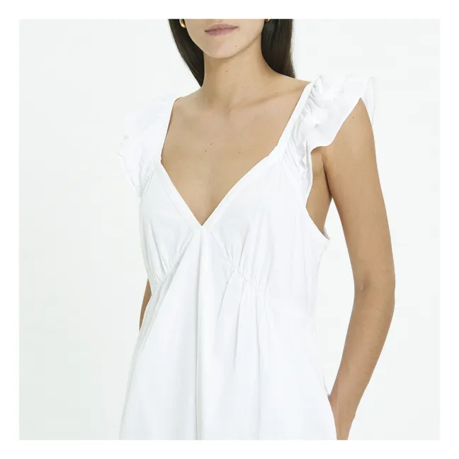 Kleid Leila Baumwollpopeline | Weiß