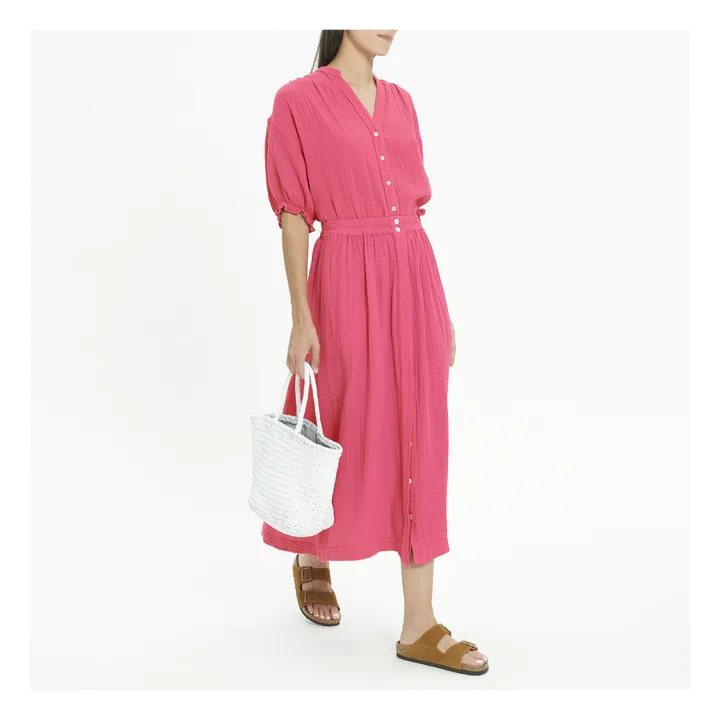 Serina Cotton Gauze Skirt | Pink- Product image n°1