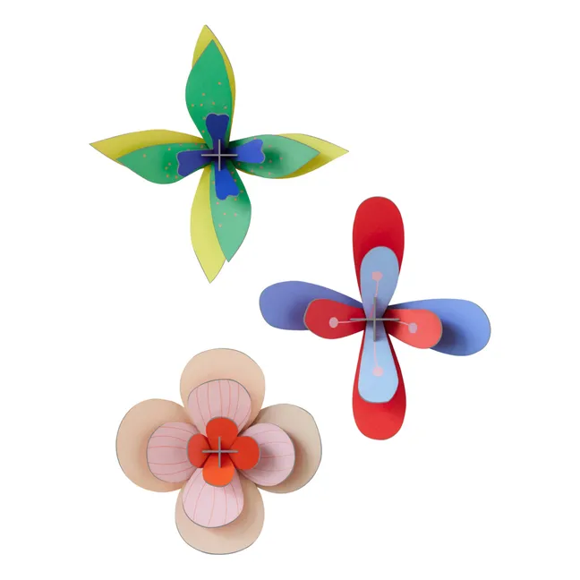 Decoración de pared Flores de Lime- Set de 3