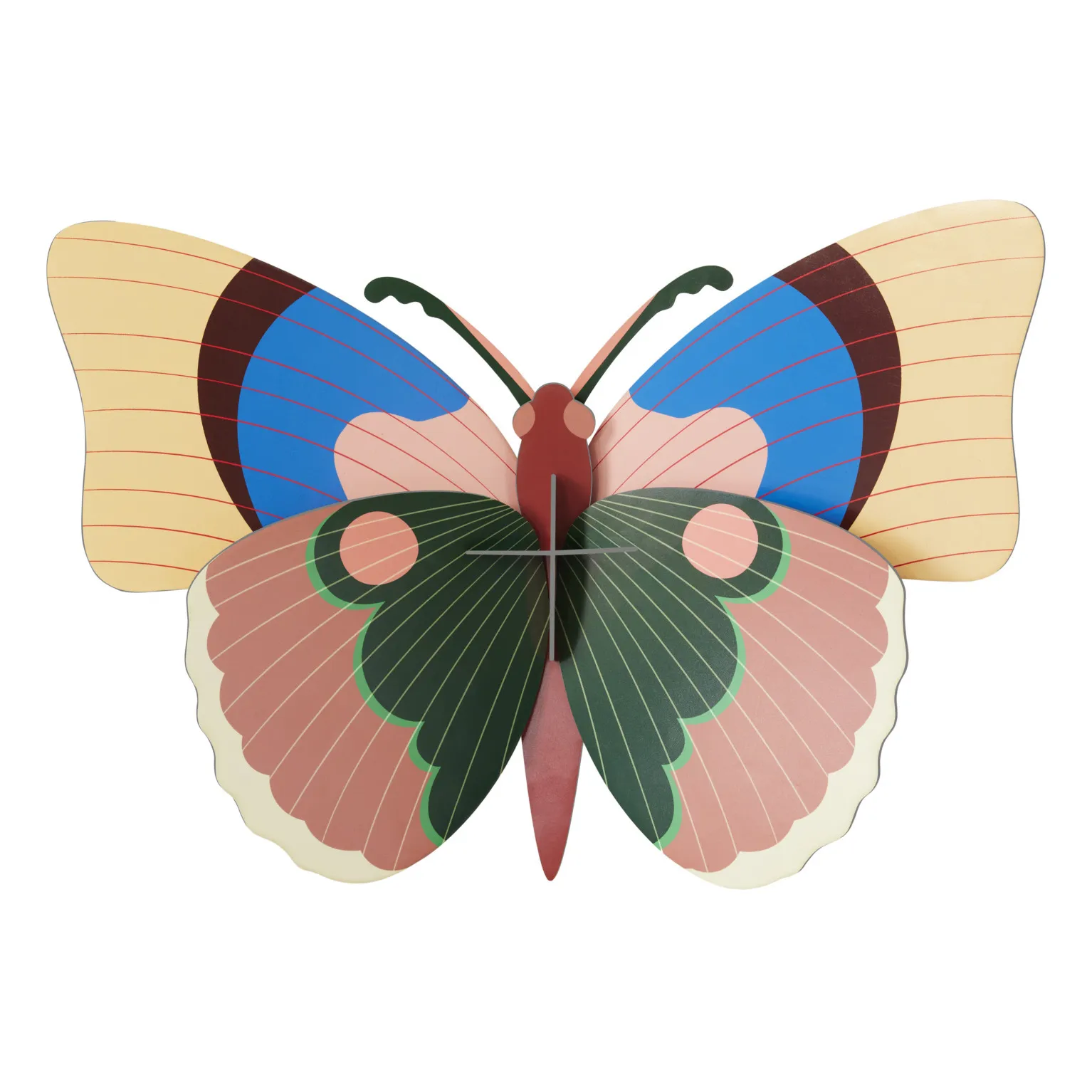 Studio Roof Multicoloured Cepora Butterfly Wall Decoration