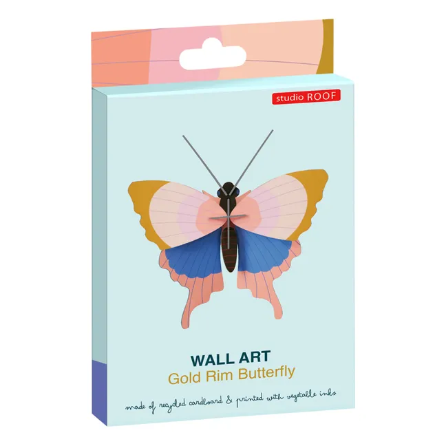 Gold Rim butterfly wall decoration