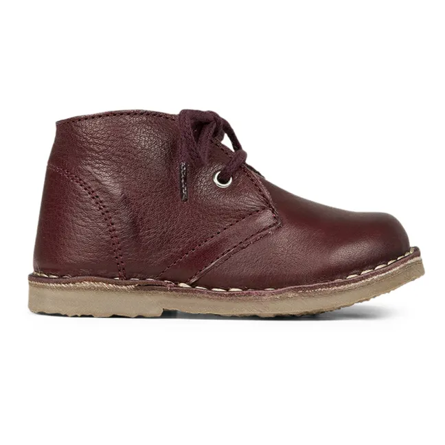 Stivali Winter Desert imbottiti classici con lacci | Prugna