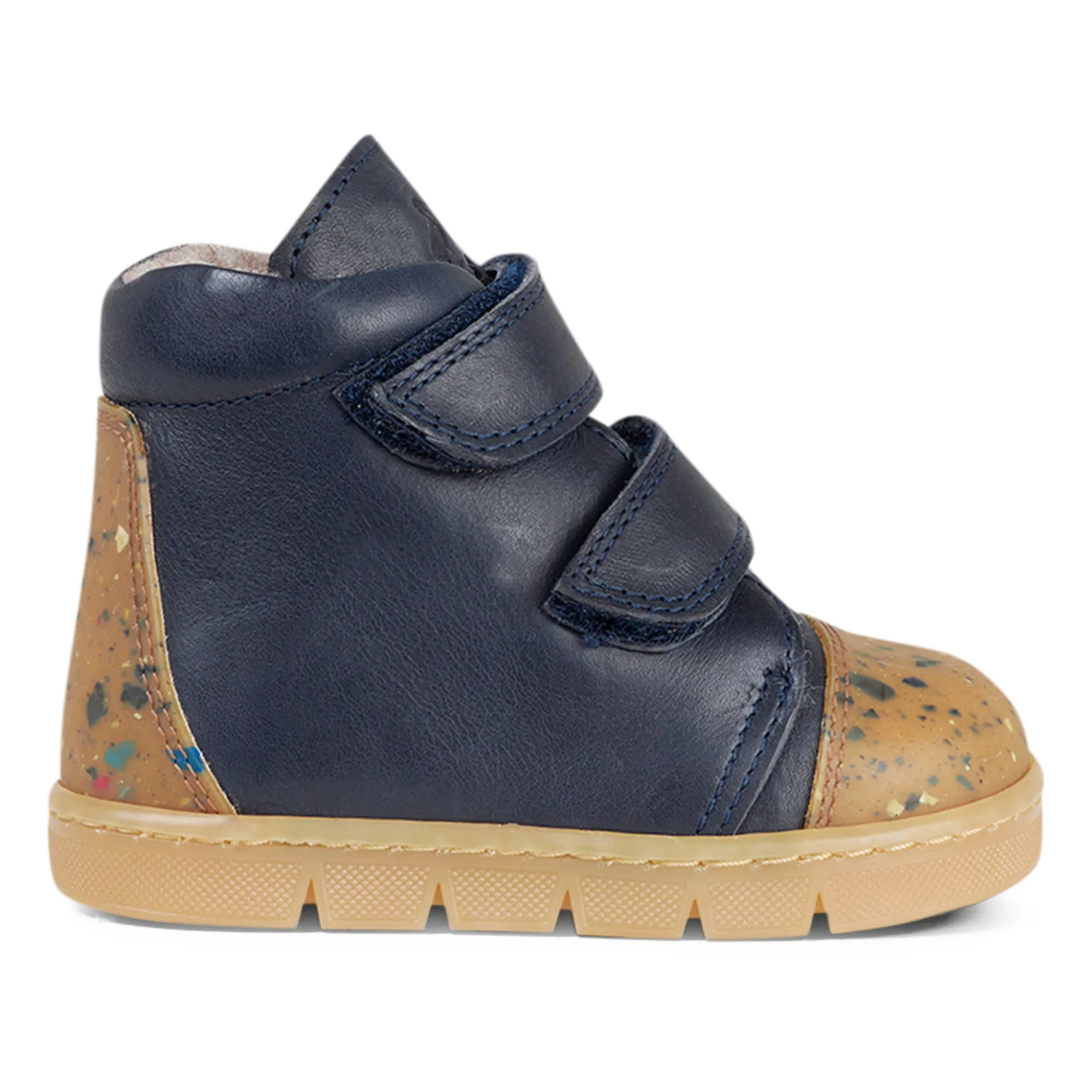 Petit Nord Navy Blue Winter Fur-Lined Boots