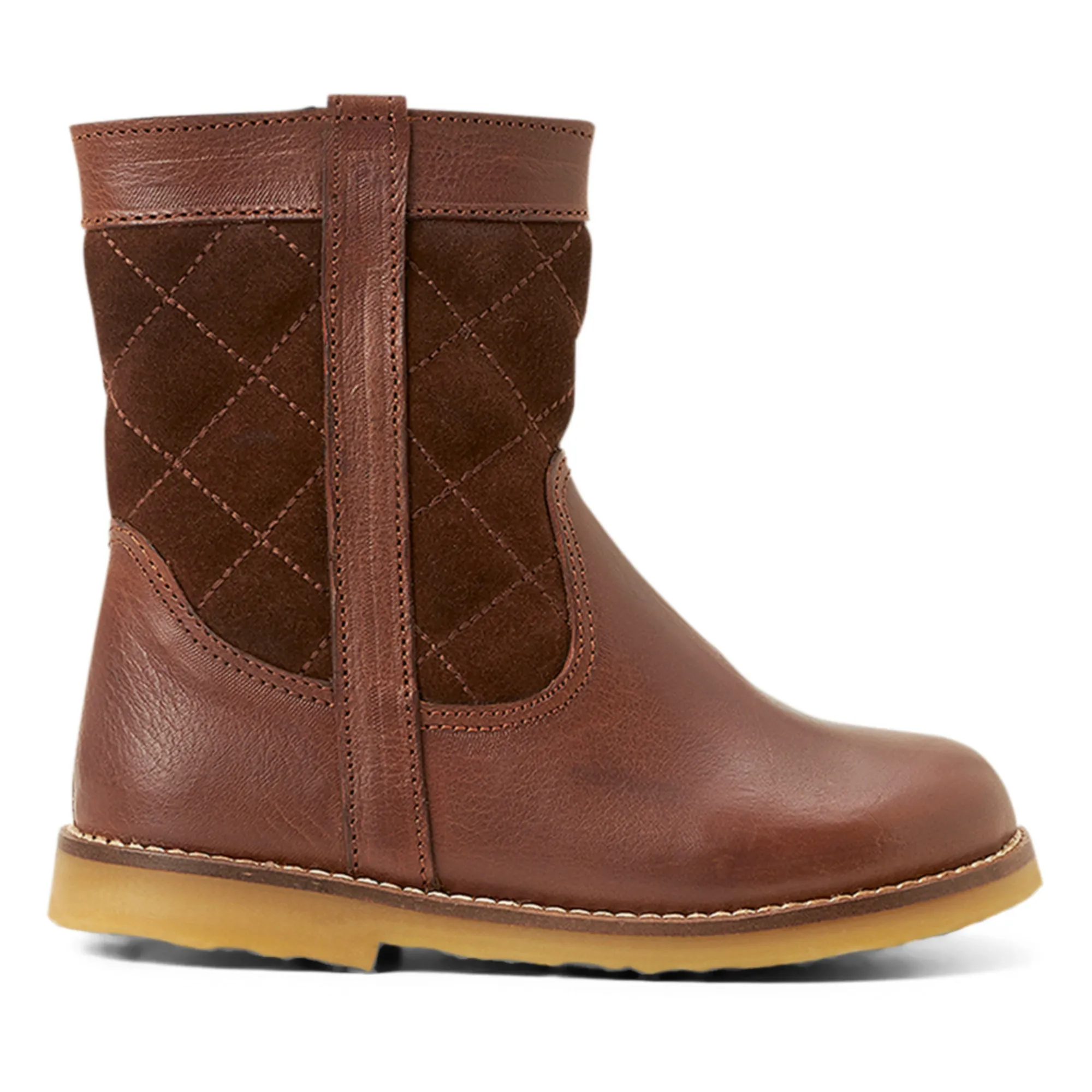 Petit Nord Brown Lorride Zip-Up Boots