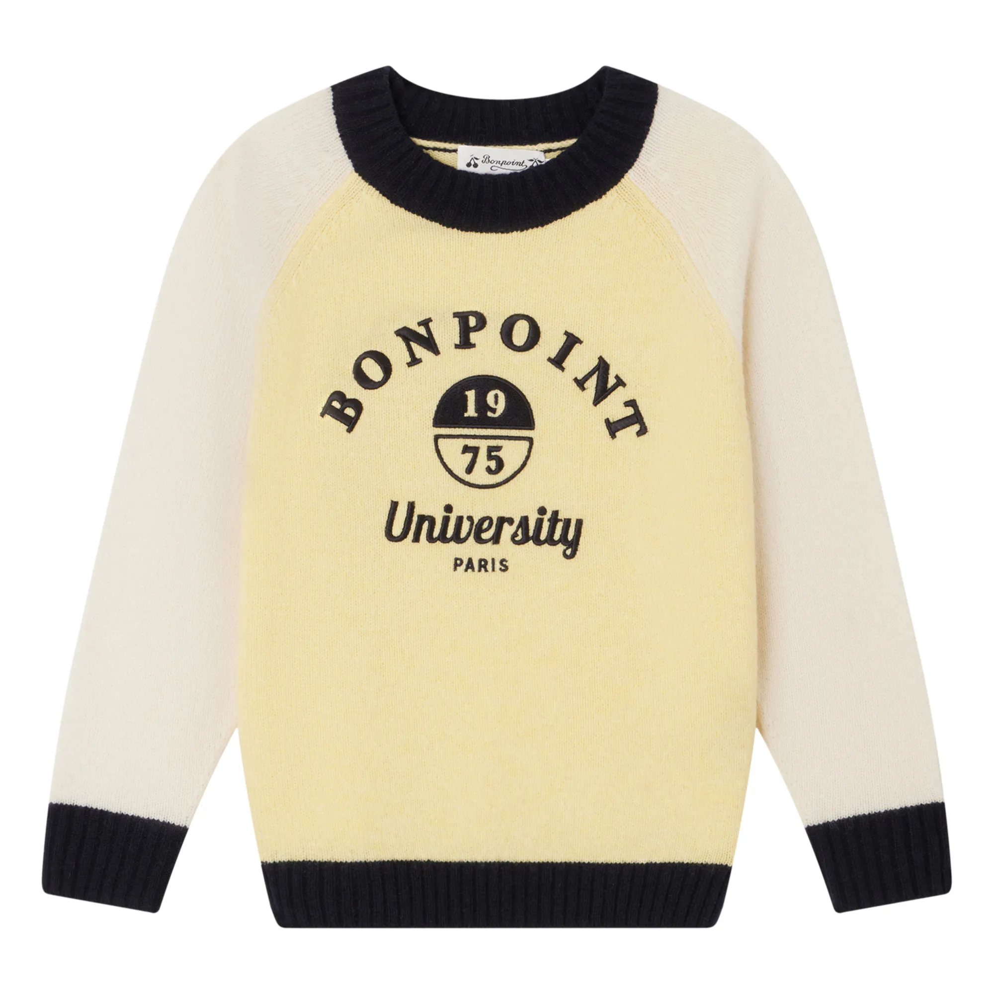 Bonpoint Pale Yellow Damian Wool Sweater