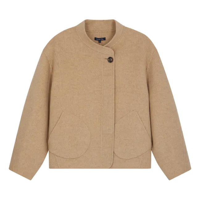 Manteau Windsor Laine | Beige chiné