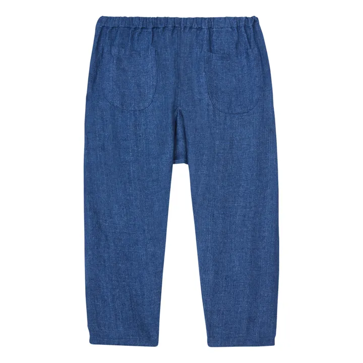 Pantalón Sarouel Otto de lino | Azul- Imagen del producto n°0