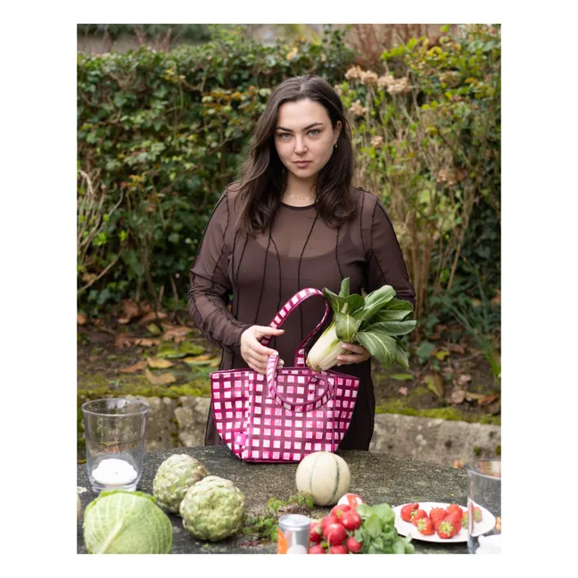 Lunch bag with insulated lining | Fuchsia