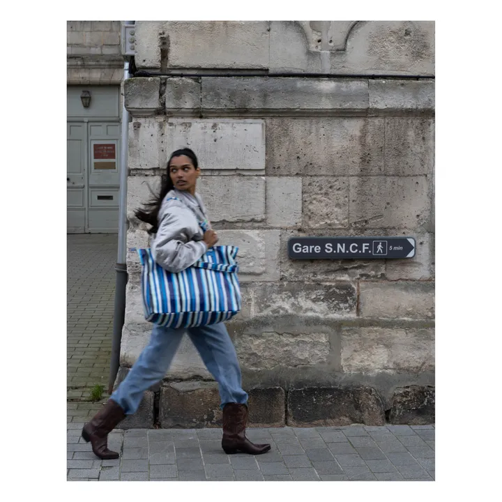 Sac Maxi avec doublure isotherme | Bleu- Image produit n°1