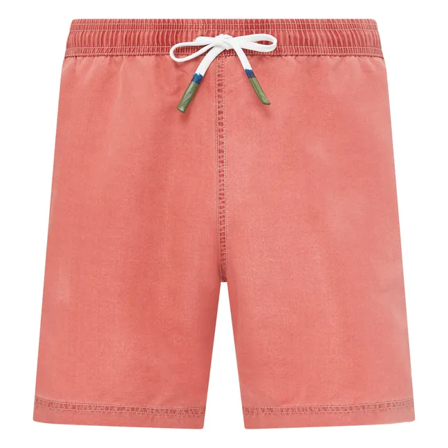 Men's Stonewashed Swim Shorts | Brick red