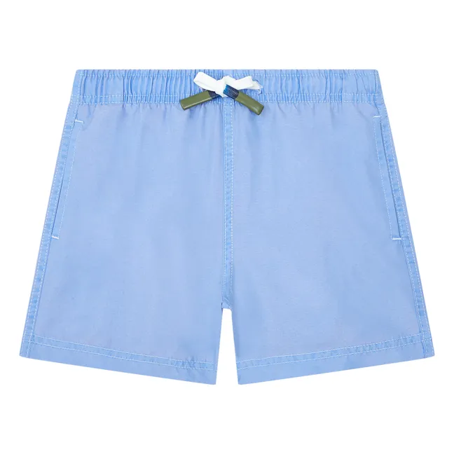 Shorts de baño desteñidos de niño | Azul Claro