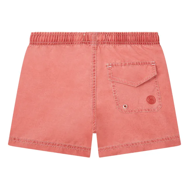 Short De Bain Garçon Délavé | Brique