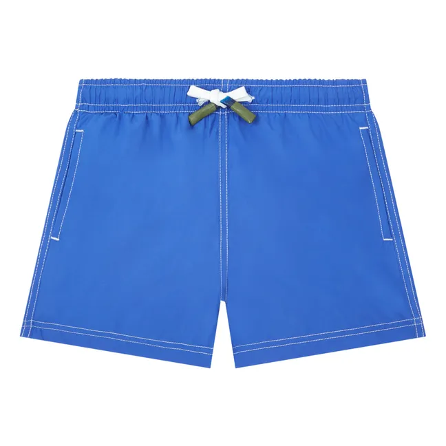 Shorts de baño de niño de poliéster reciclado | Azul índigo