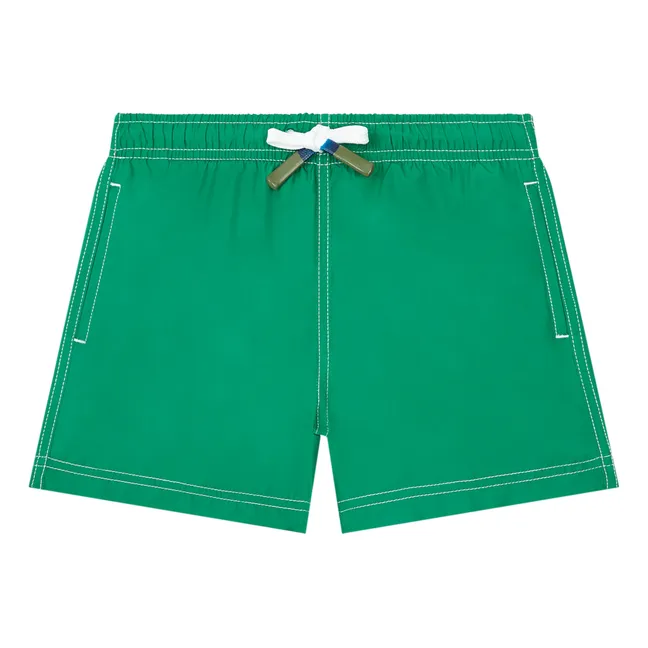 Short De Bain Garçon en Polyester Recyclé | Vert foncé