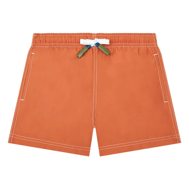 Short De Bain Garçon en Polyester Recyclé | Camel