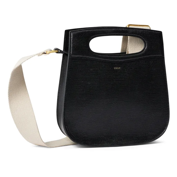 Sac Cheri Cuir de Buffle | Noir- Image produit n°1