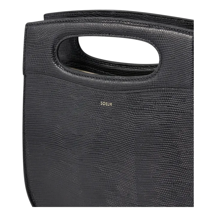 Sac Cheri Cuir de Buffle | Noir- Image produit n°2