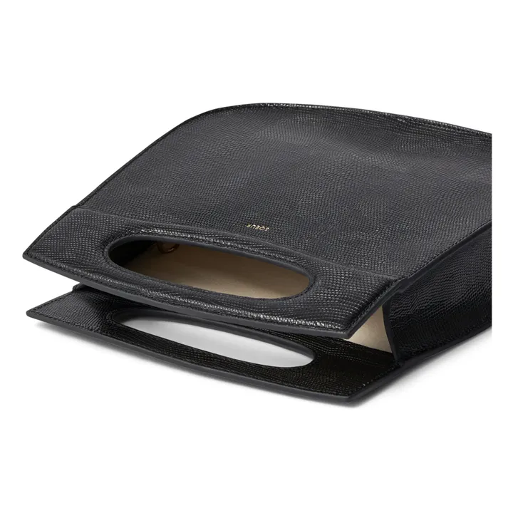 Sac Cheri Cuir de Buffle | Noir- Image produit n°3
