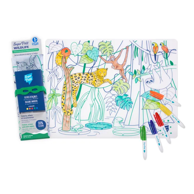 Set de table à colorier Amazonia