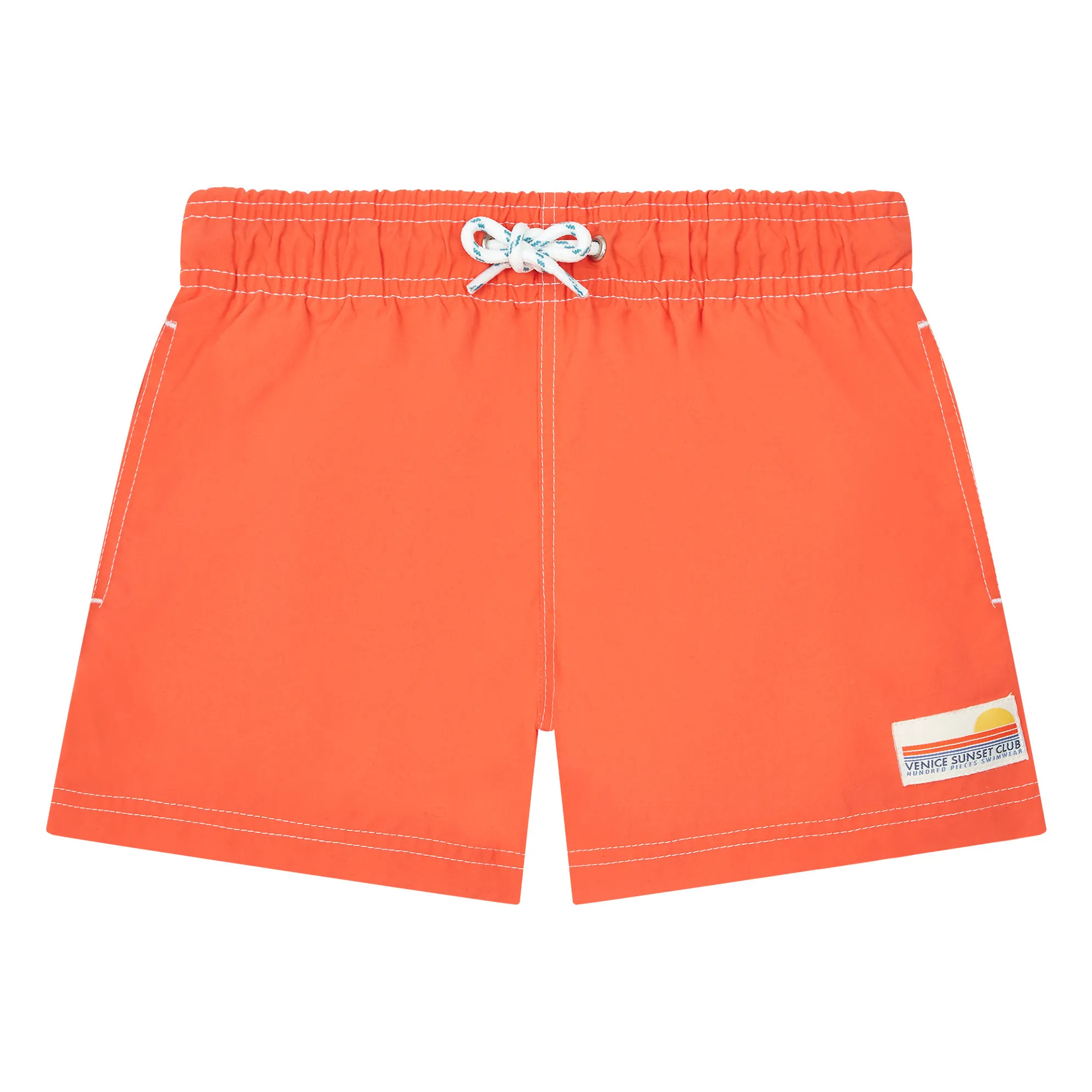 Hundred Pieces Orange Short Swim Trunks