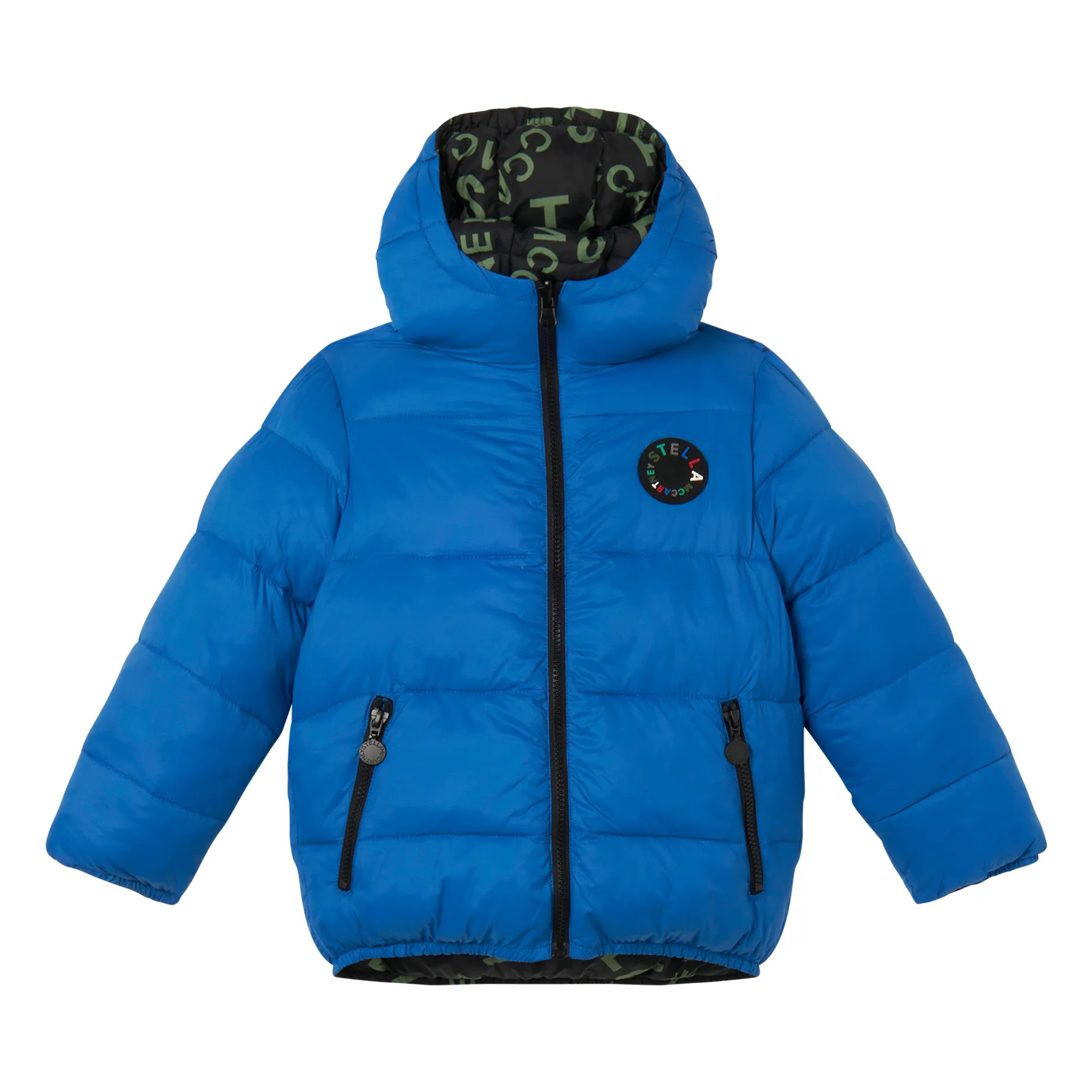 Stella Mccartney Kids Blue Reversible Down Jacket