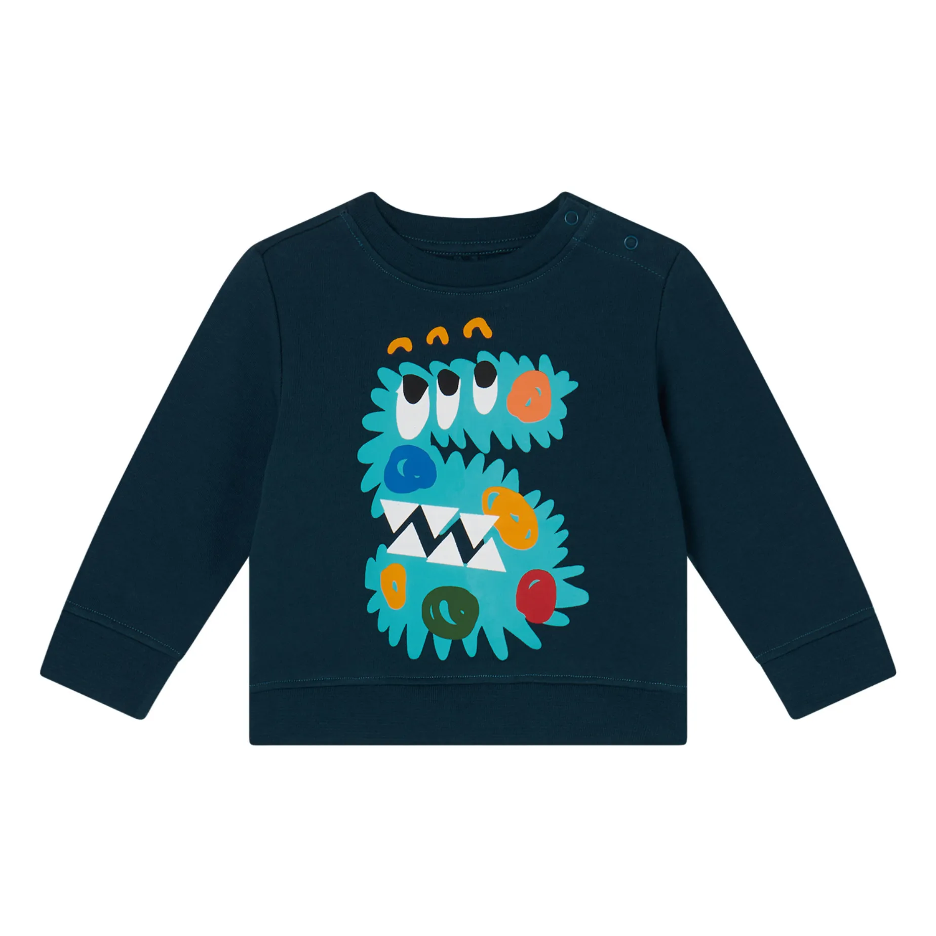 Stella Mccartney Kids Navy Blue Baby Monster Sweatshirt