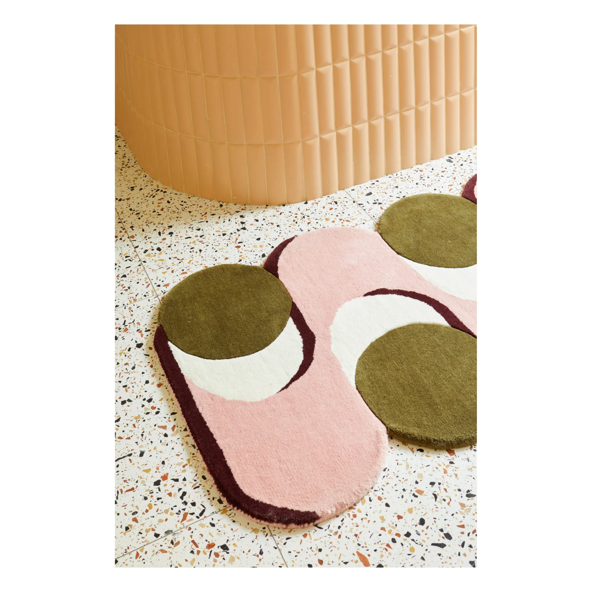 Mapoésie - Tapis en laine Nymphe - Rose | Smallable