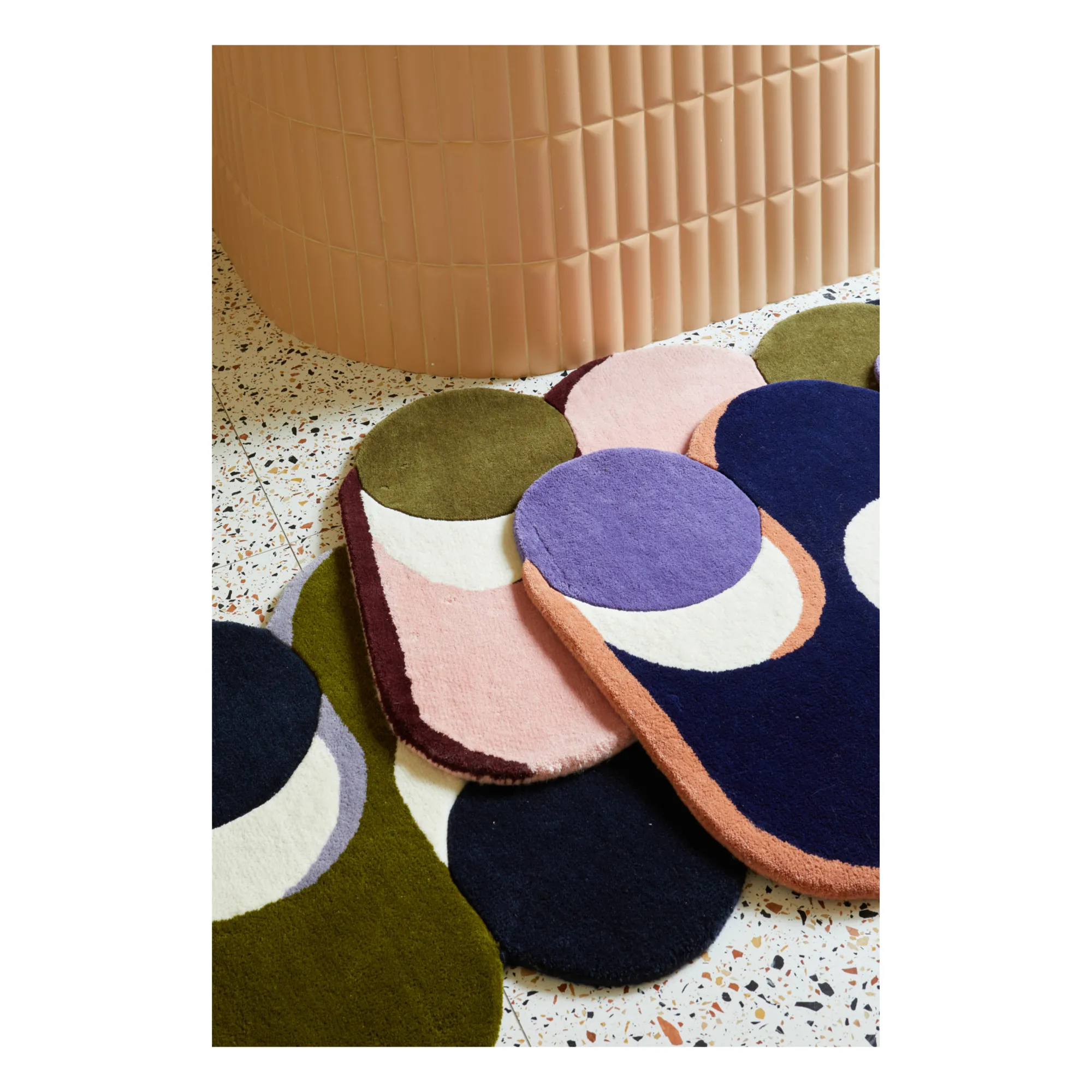 Tapis en laine Nymphe | Vert kaki- Image produit n°4