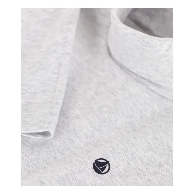 Camiseta interior de algodón ecológico | Gris Jaspeado
