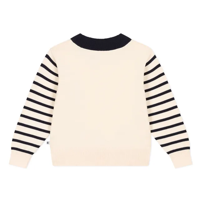 Stripe Sailor Sweater | Ecru