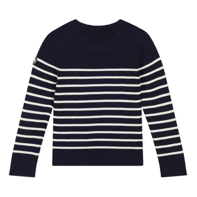 Wool Sweater | Navy blue