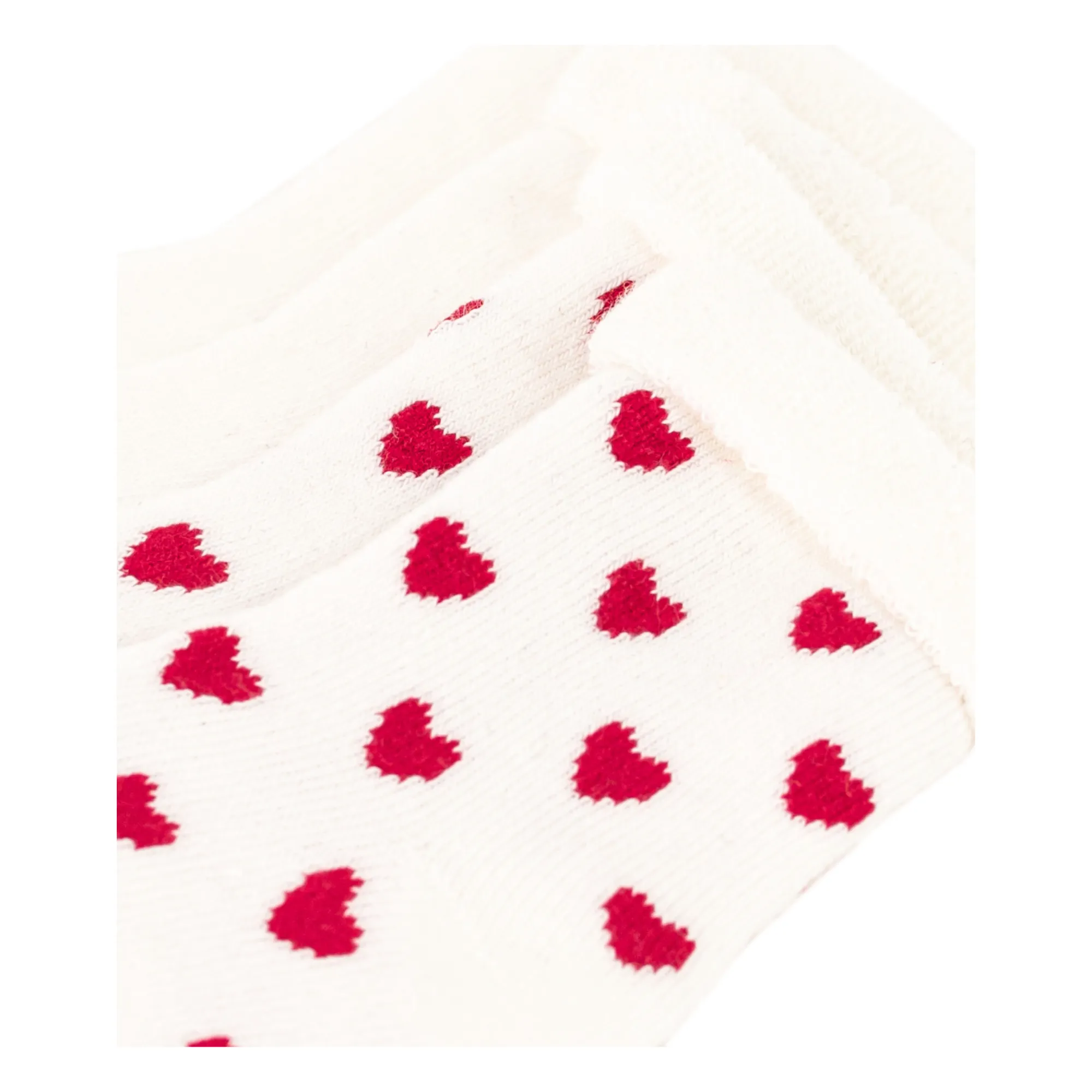 Petit Bateau - Lot 2 Paires de Chaussettes Coeurs Coton Bio (Petit Bateau) - Image 1