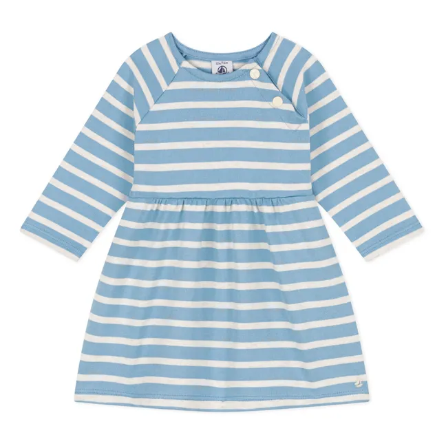 Vestito in jersey a righe | Blu