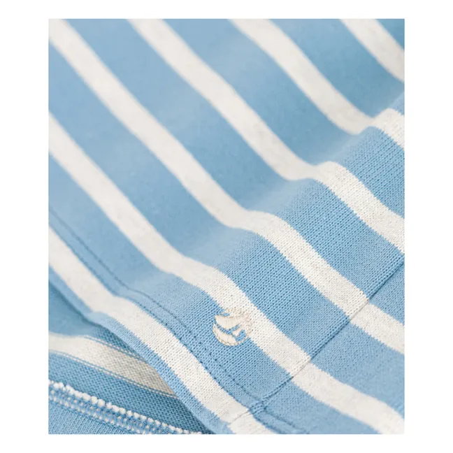 Vestito in jersey a righe | Blu