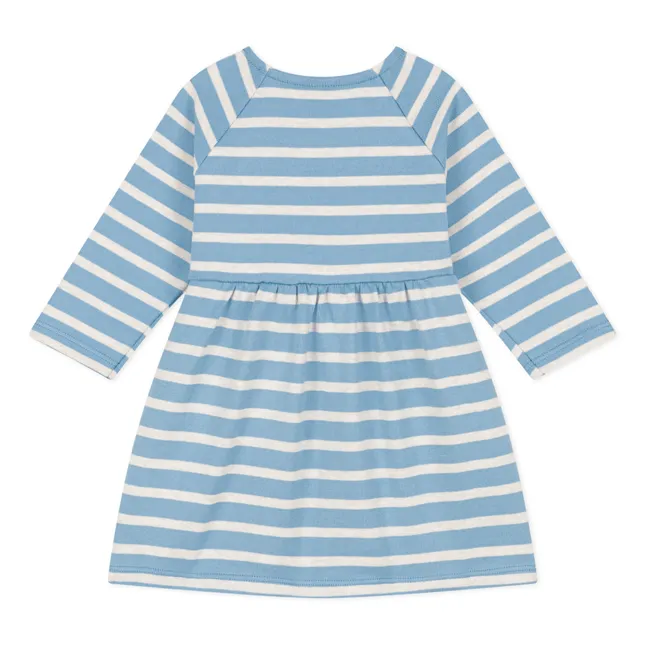 Vestito in jersey a righe | Blu