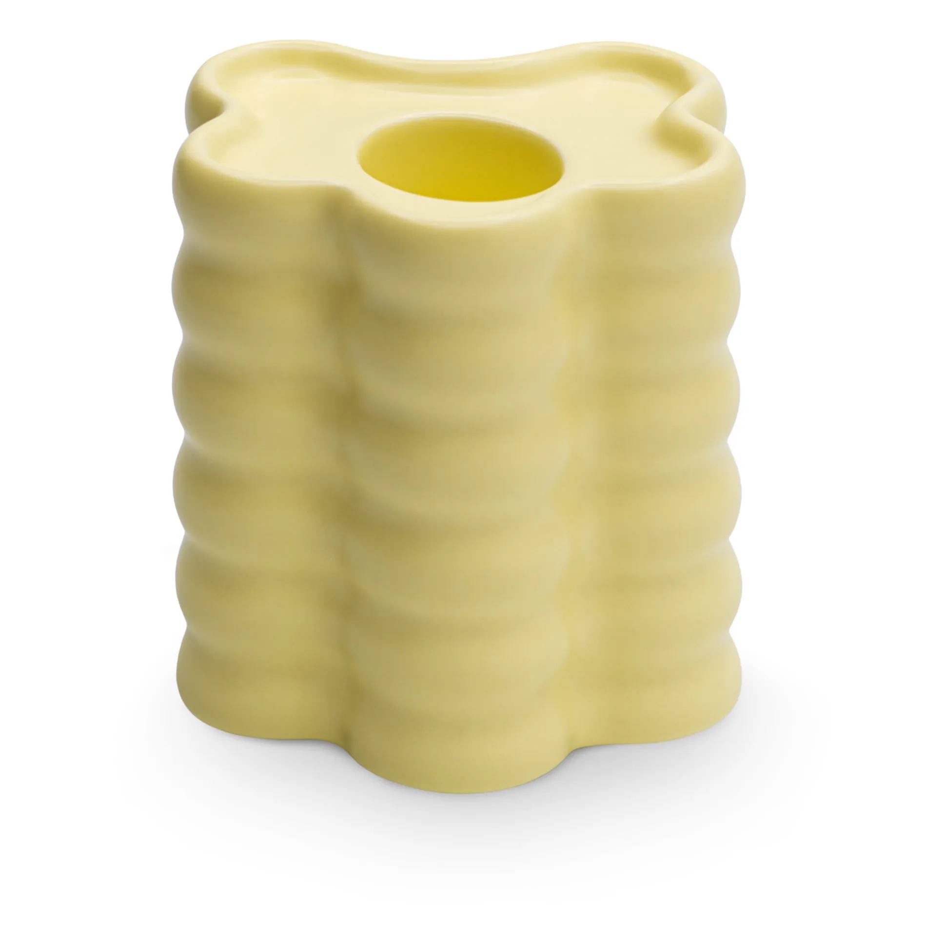 Grand Bougeoir Flora | Jaune- Image produit n°3
