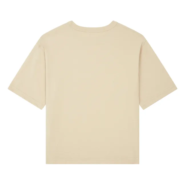 T-Shirt Oversize Garçon Coton Bio | Mastic