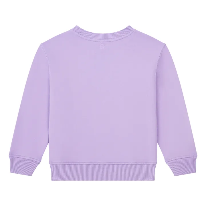 Boy's Organic Fleece Crewneck Sweatshirt | Lavender- Product image n°2