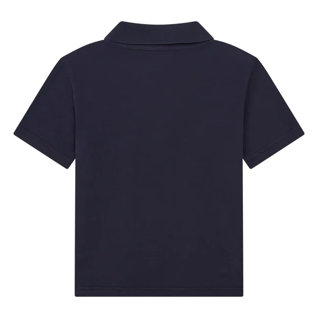 T-Shirt Polo Garçon Coton Bio | Bleu marine