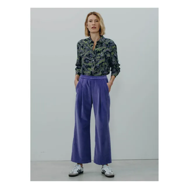 Isaac Suave Corduroy Trousers | Blue
