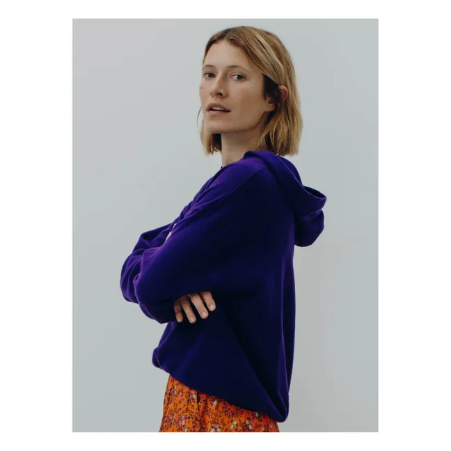 Ziggy Wool and Cashmere Pullover | Purple