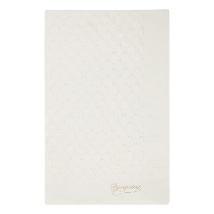 Couverture Cachemire | Ecru- Image produit n°0