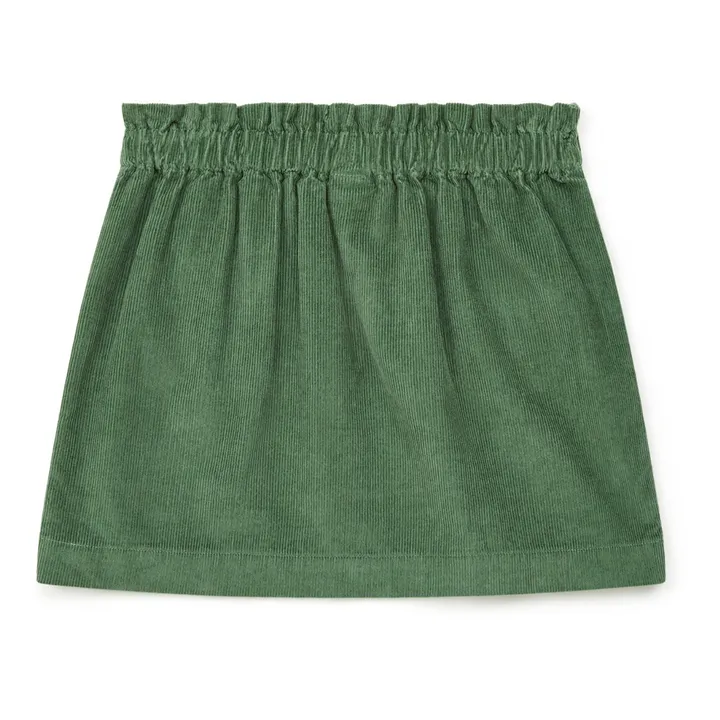 Douchka Corduroy Skirt | Green- Product image n°2