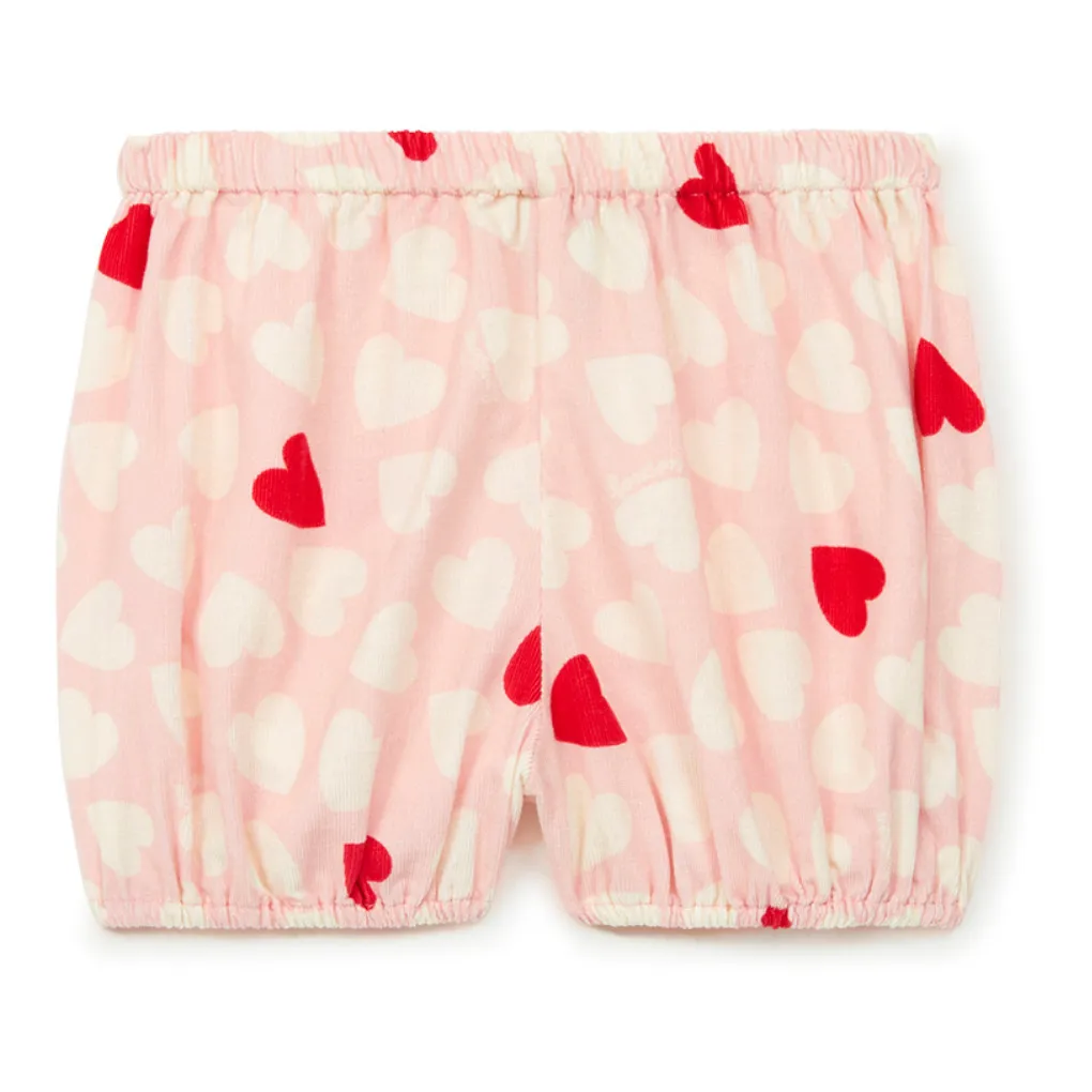 Bonton Pale Pink Bloomer Corduroy Hearts Bomb