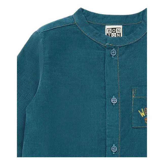 Inter Milleraies Velvet Organic Cotton Shirt | Blue