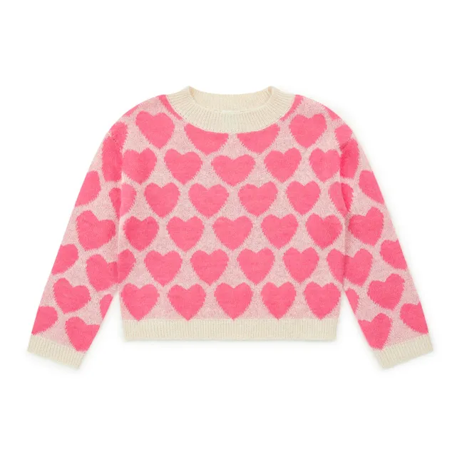 Precioso jersey de corazones | Rosa